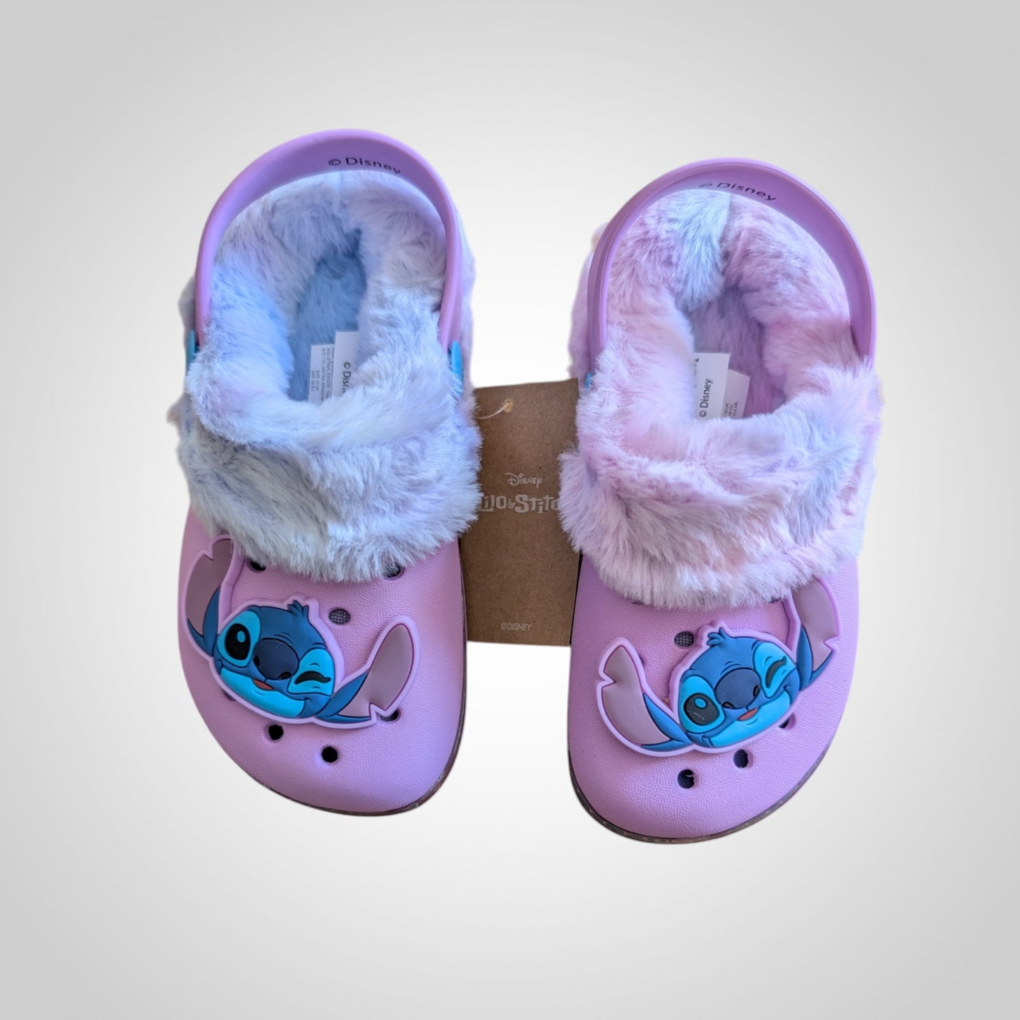 Disney Stitch Fur Lined Clogs - Size UK 10 Kids