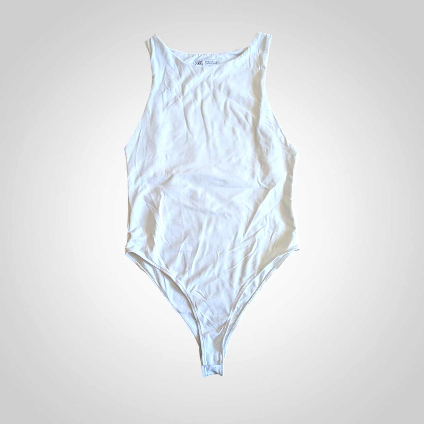 White Sleeveless Bodysuit