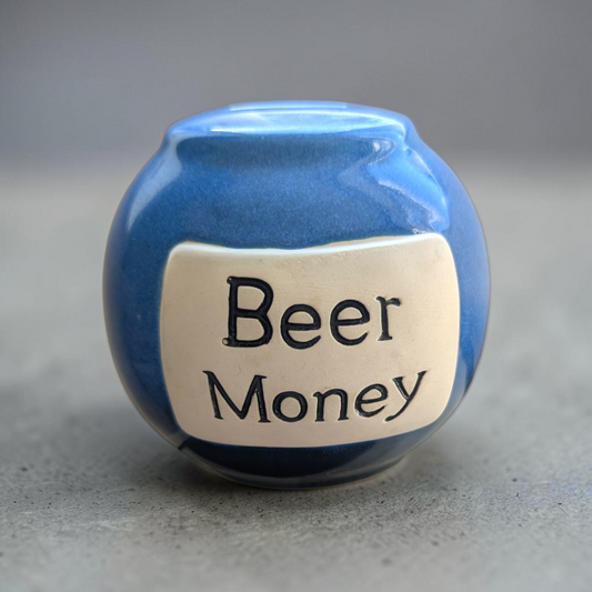 "Beer Money" Ceramic Piggy Bank