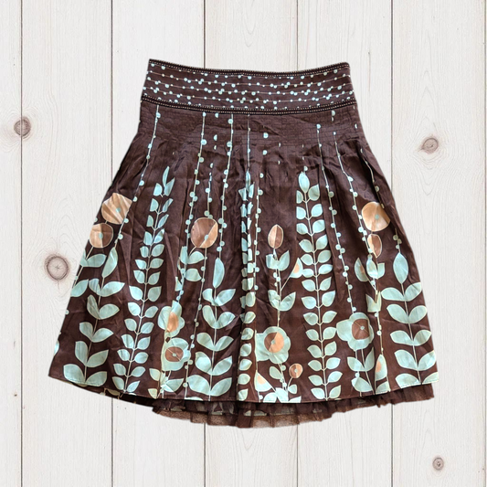 Ted Baker A-Line Silk Skirt