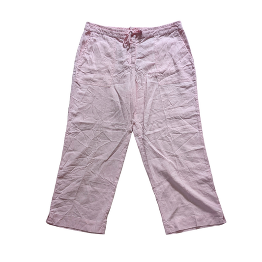 00's Pink Linen Trousers