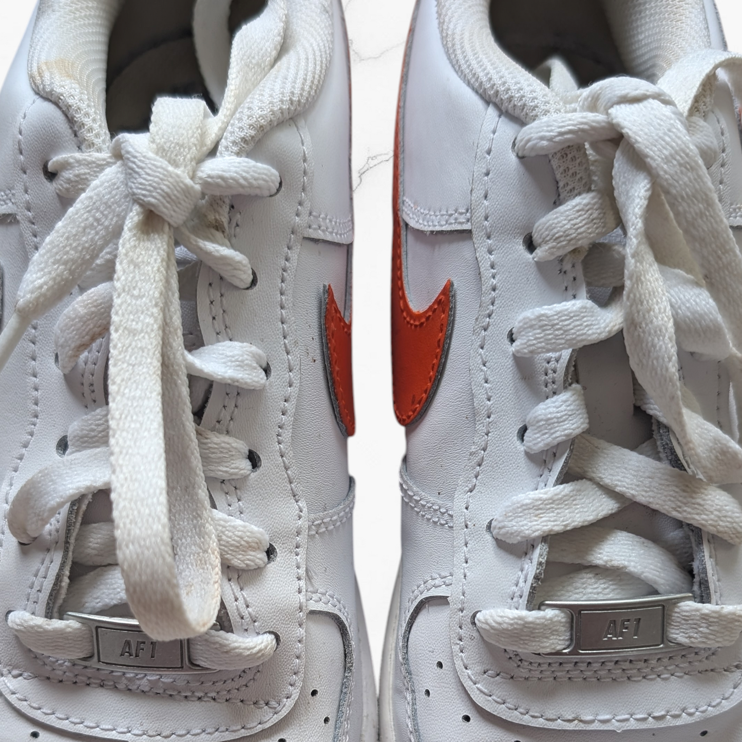 Nike Air Force 1 Low - White & Rush Orange