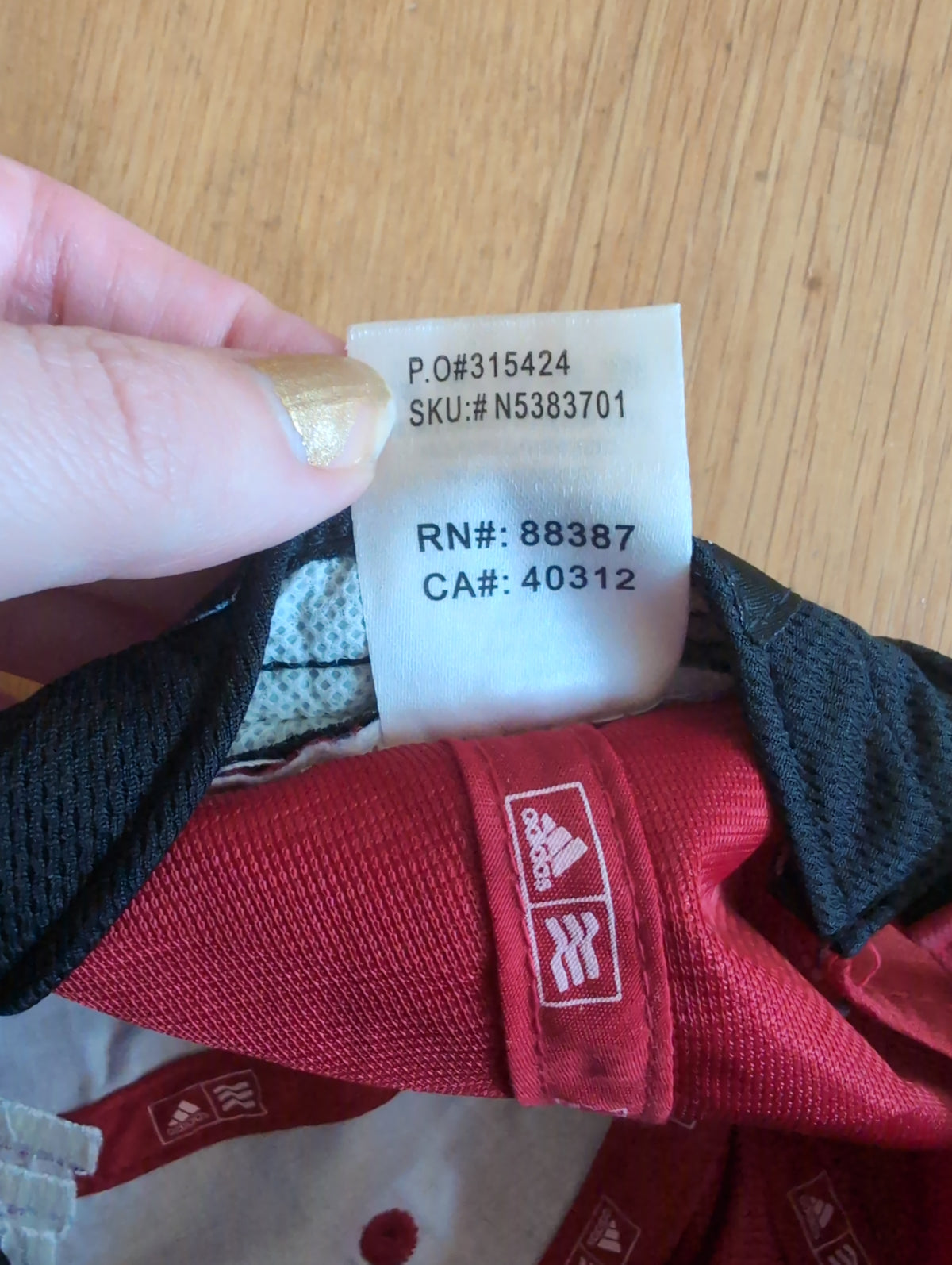 Vintage Adidas Red Baseball Cap