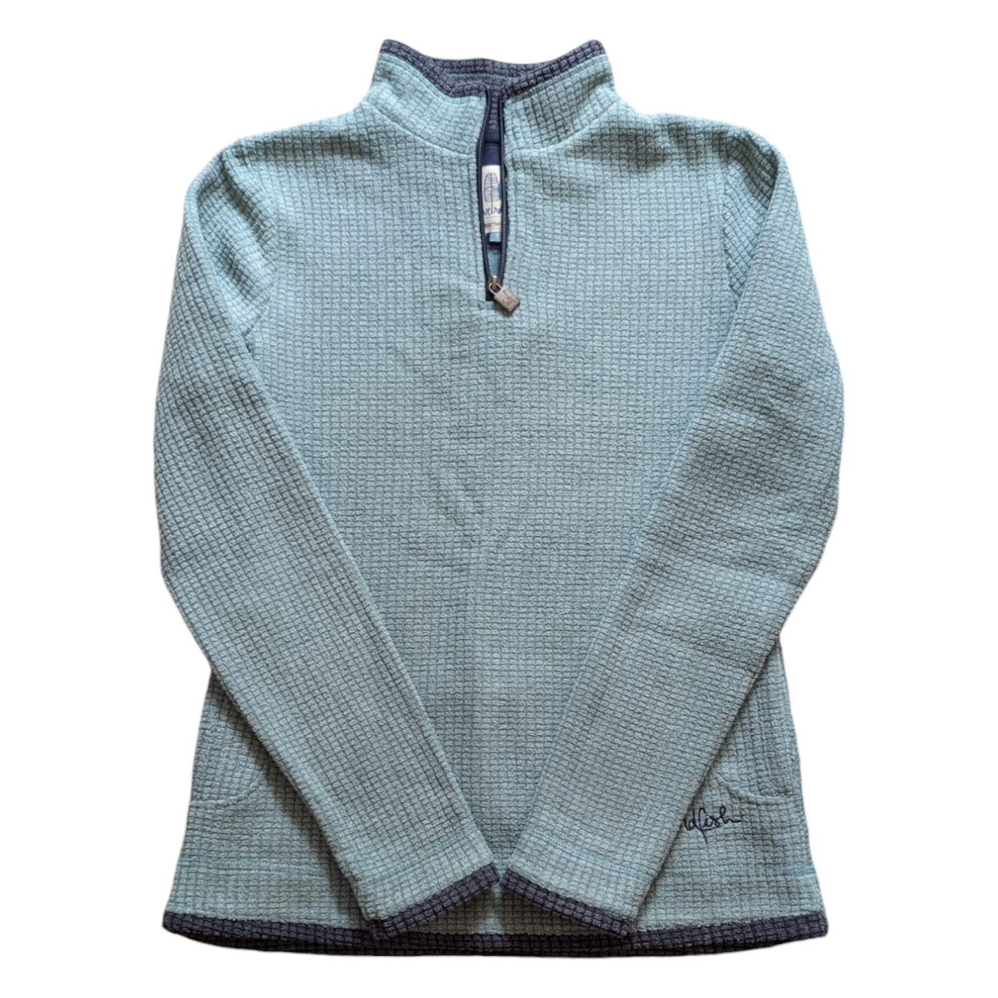 Weird Fish Teal Quarter Zip Fleece