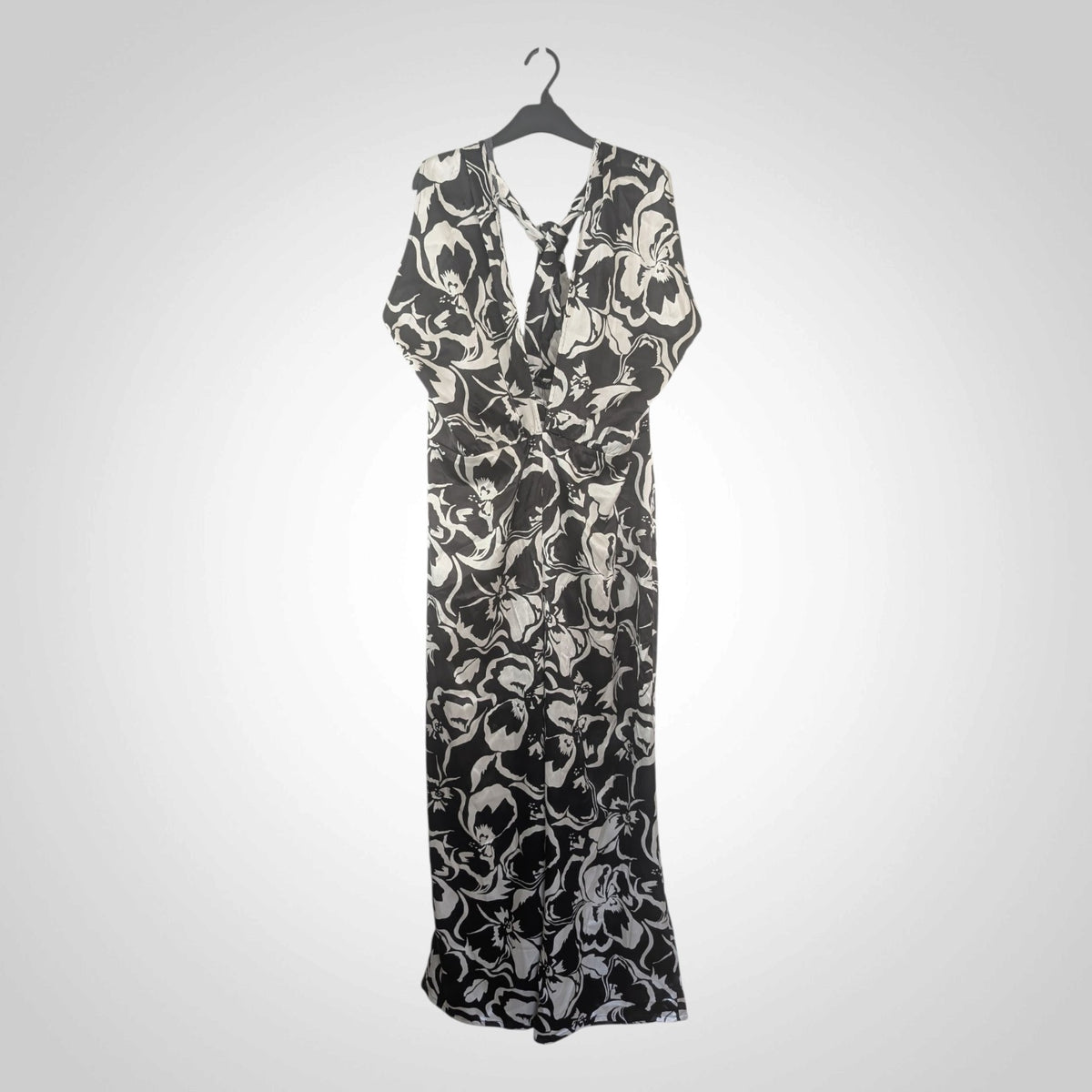 Black & White Halterneck Jumpsuit