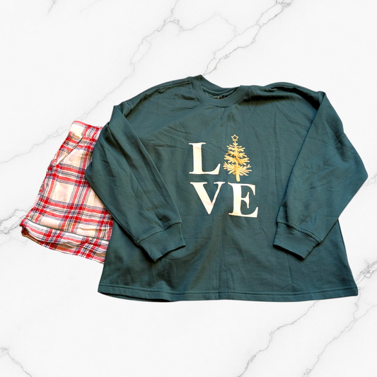 Christmas "Love" Pyjama Set