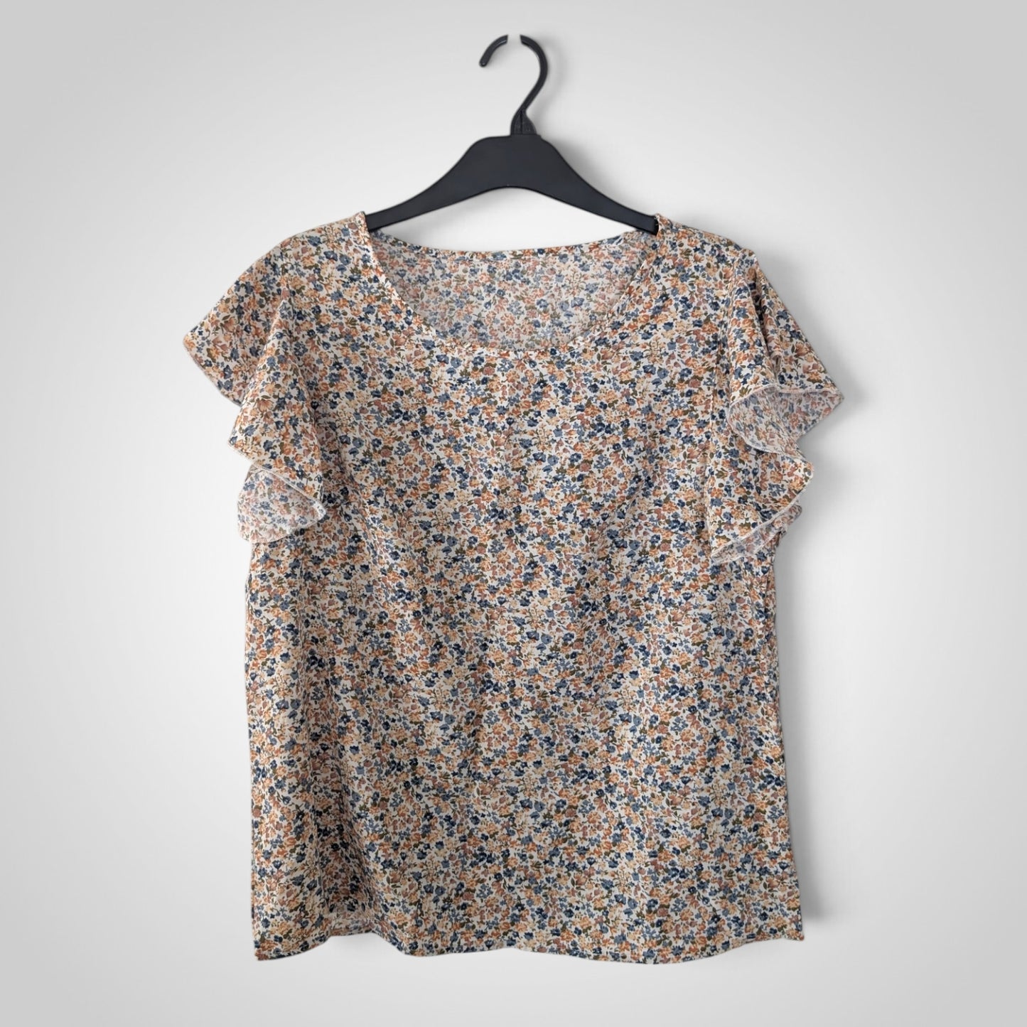 Cottagecore Floral Short Sleeve Top