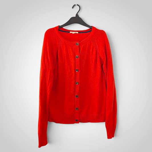 White Stuff Orange Red Cardigan