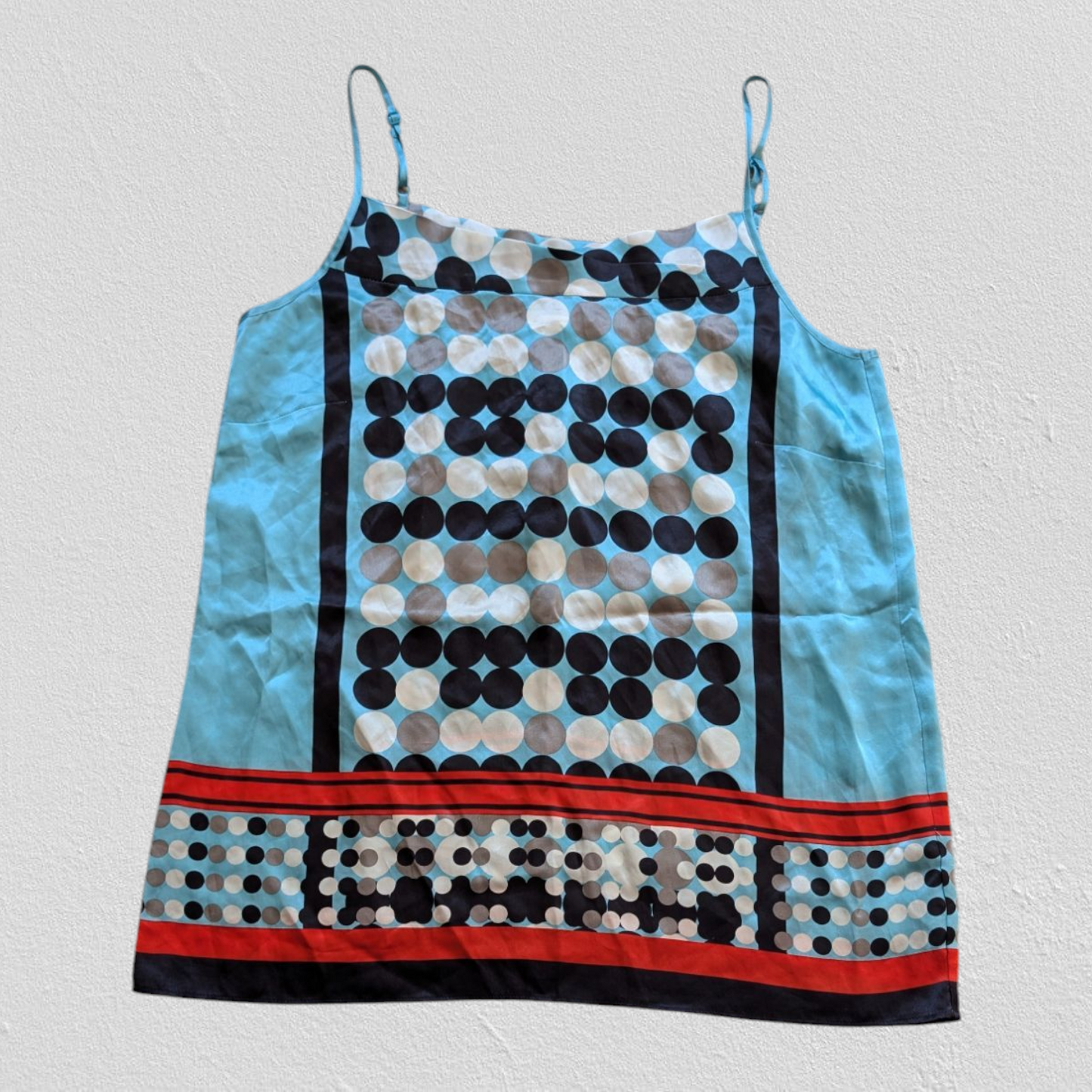 00's Turquoise Abstract Cami
