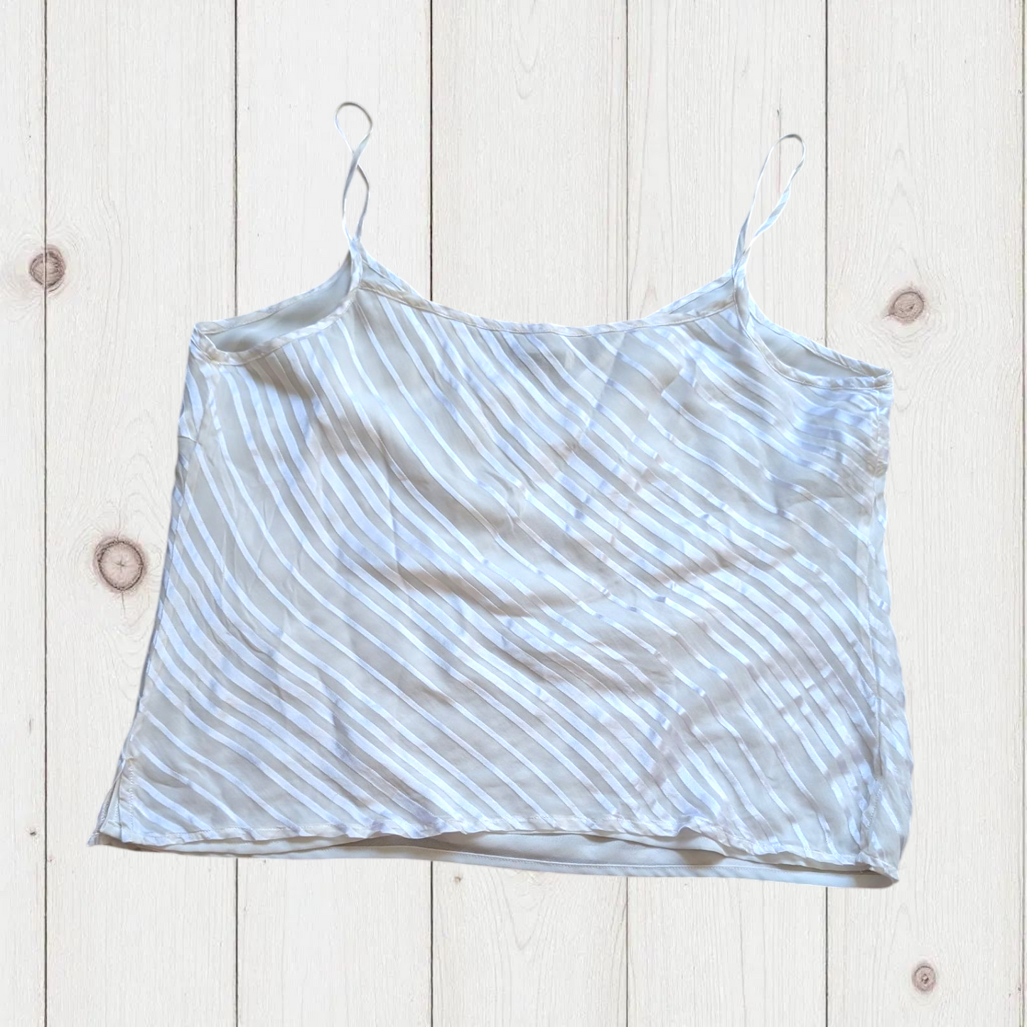 00's White Silk Blend Cami