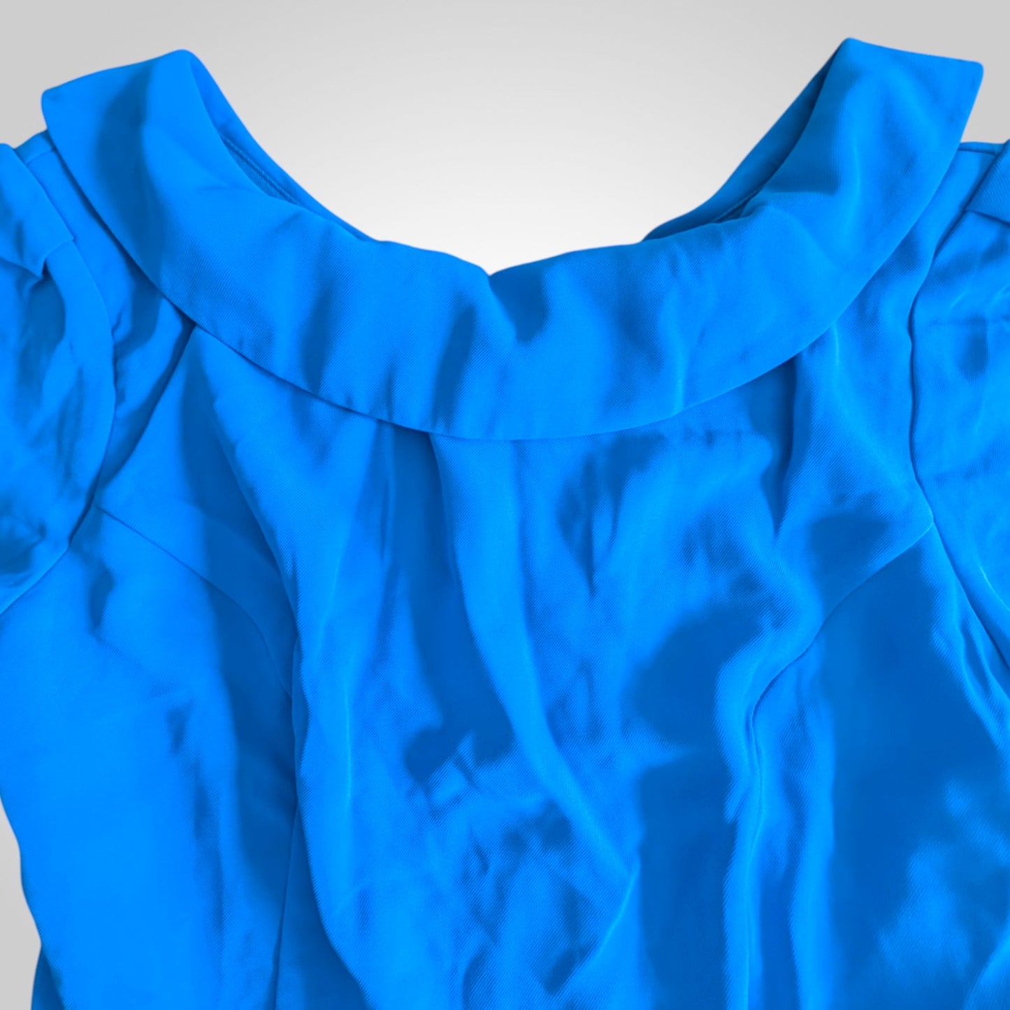 Jolie Moi Blue Collared Midi Tea Dress