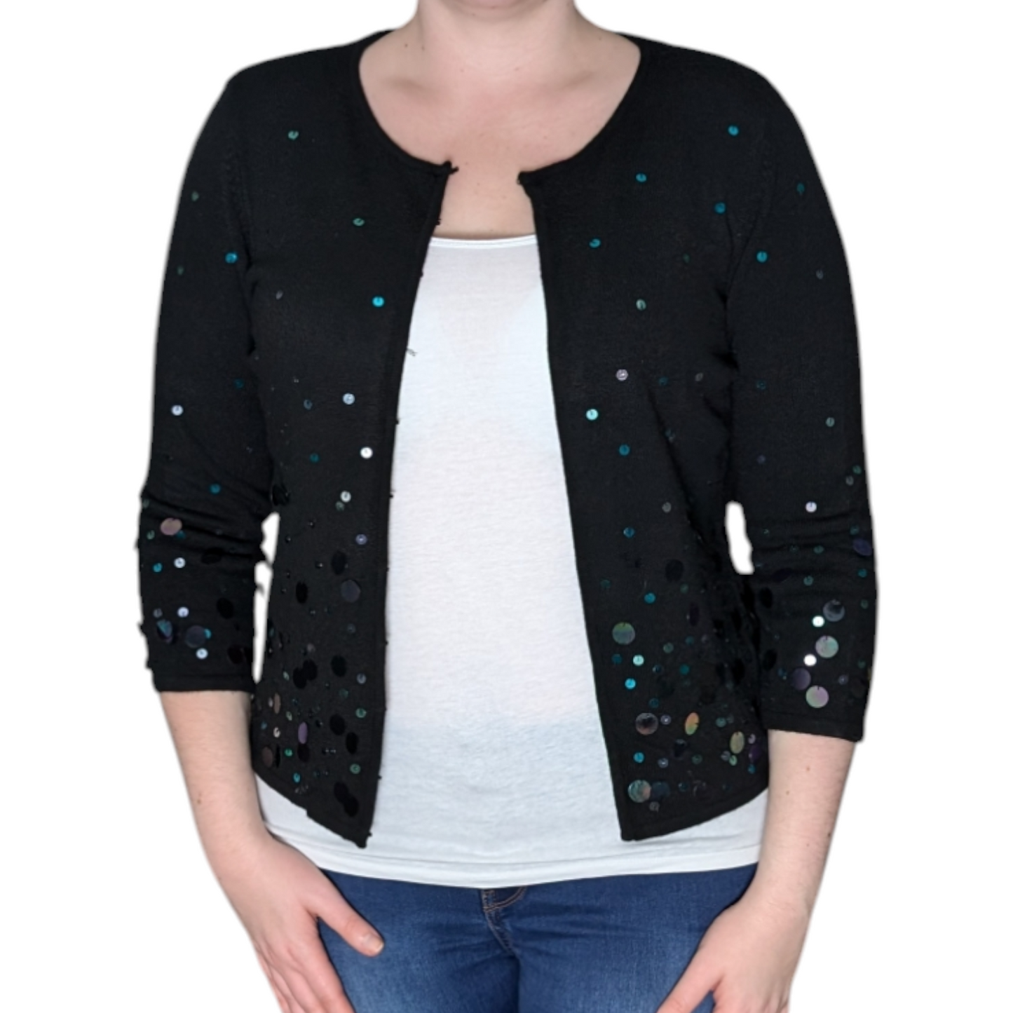 00's Sequin Cardigan