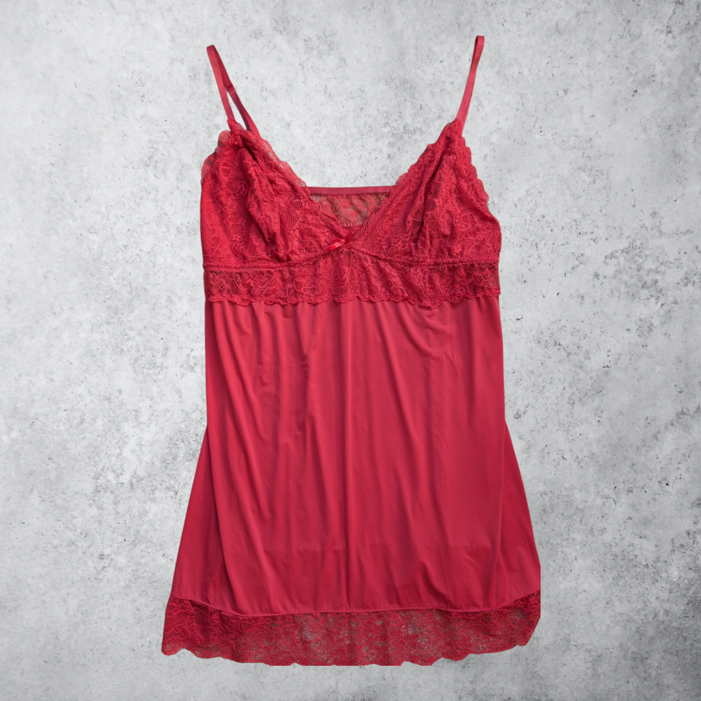 00's Red Slip Dress