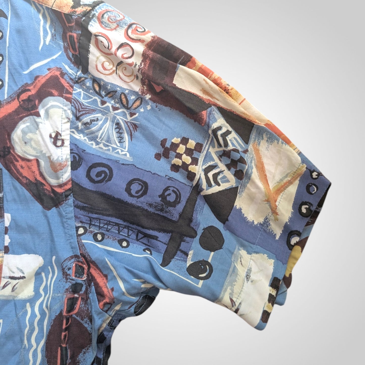 90's Abstract Patterned Shirt