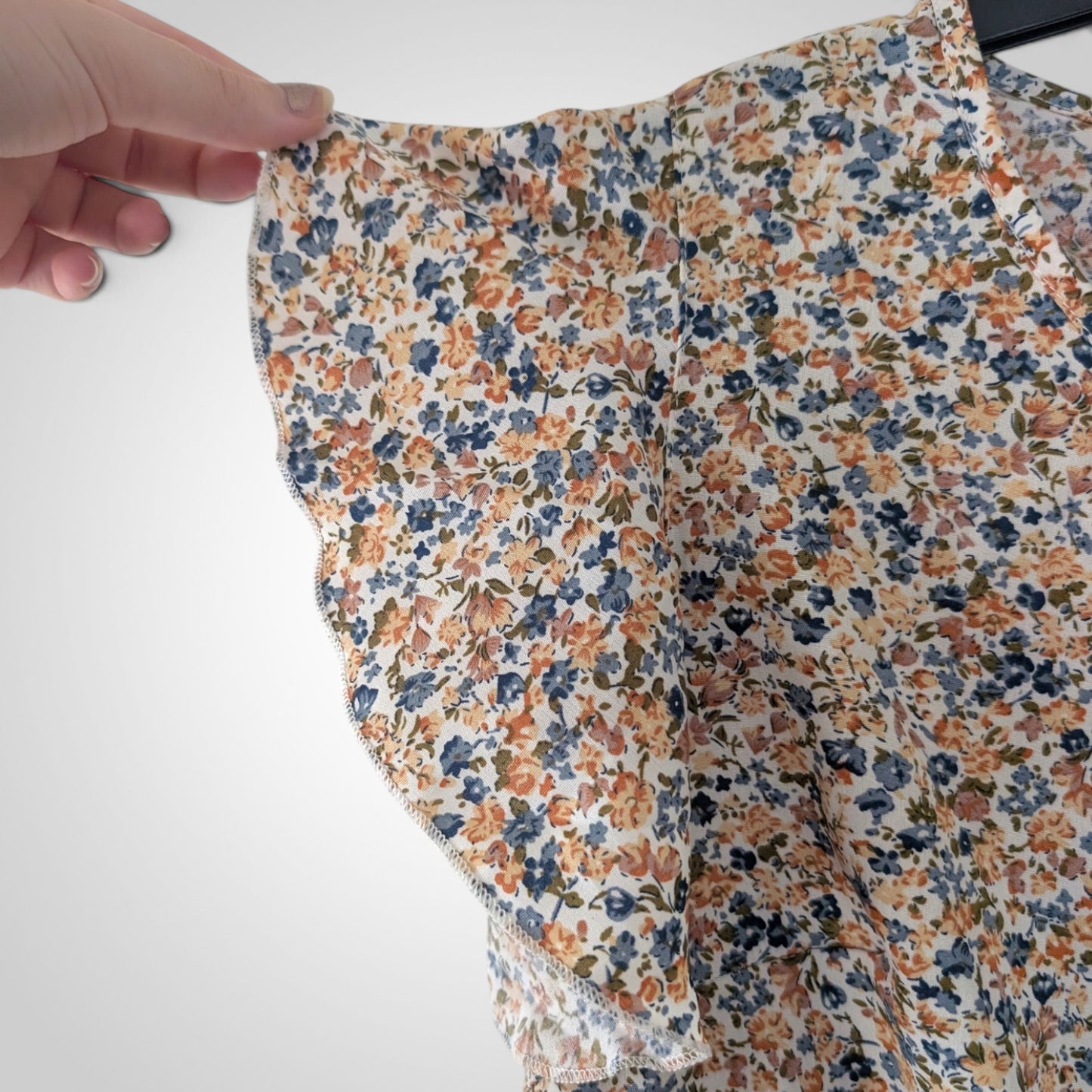 Cottagecore Floral Short Sleeve Top