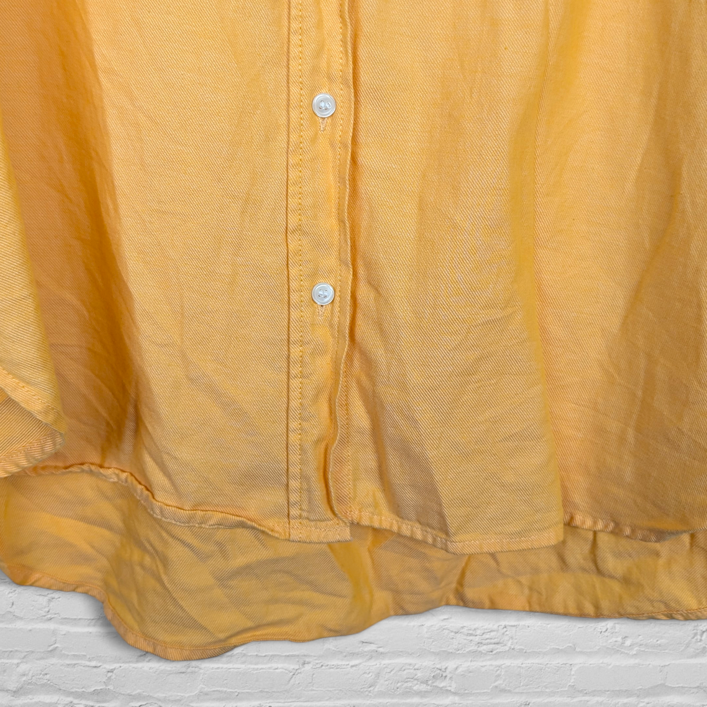 Next Yellow Orange Cotton Shirt