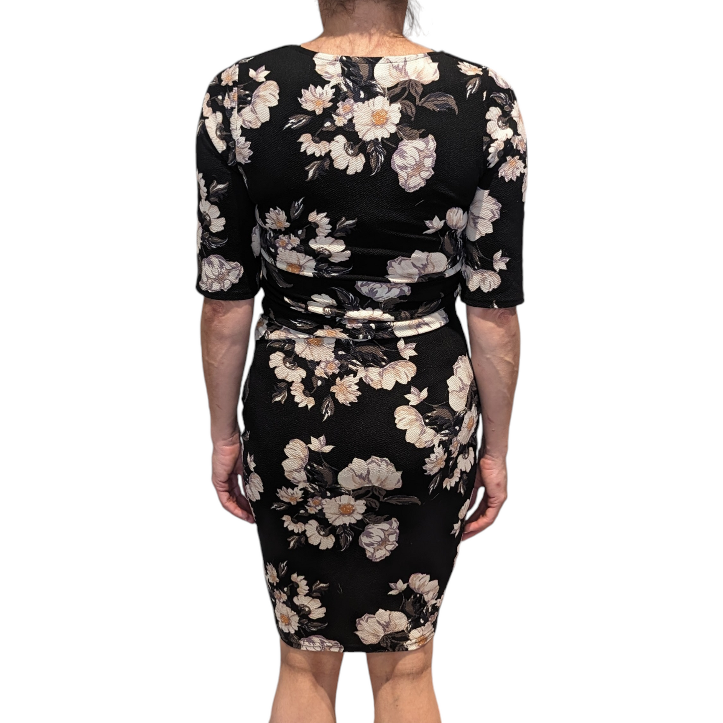 00's Jane Norman Black Floral Dress