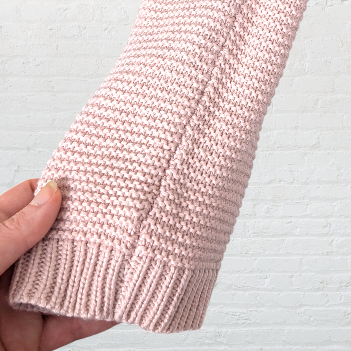 H&M Pink Oversized Turtleneck Jumper