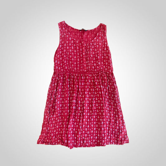 Red & White Patterned Sundress