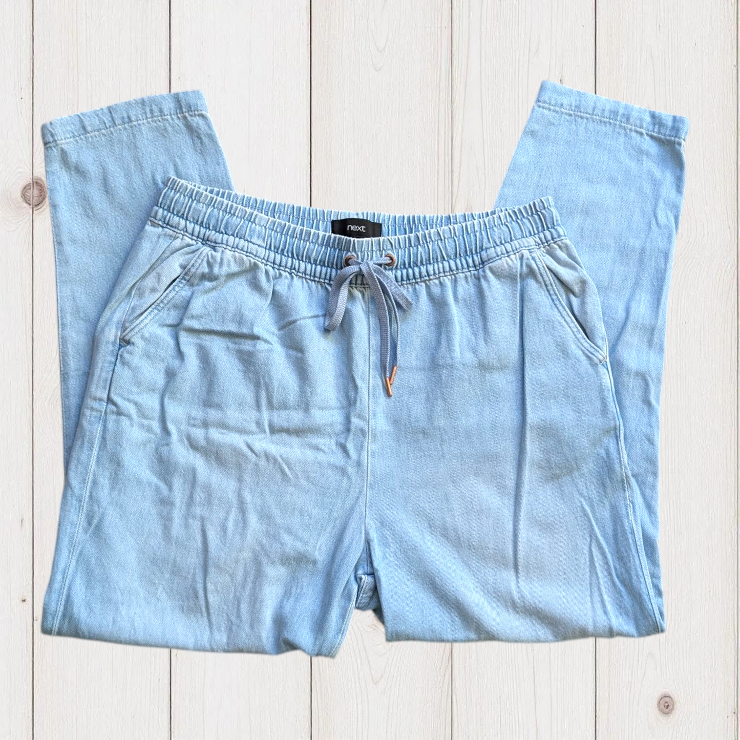 Next Light Blue Drawstring Trousers