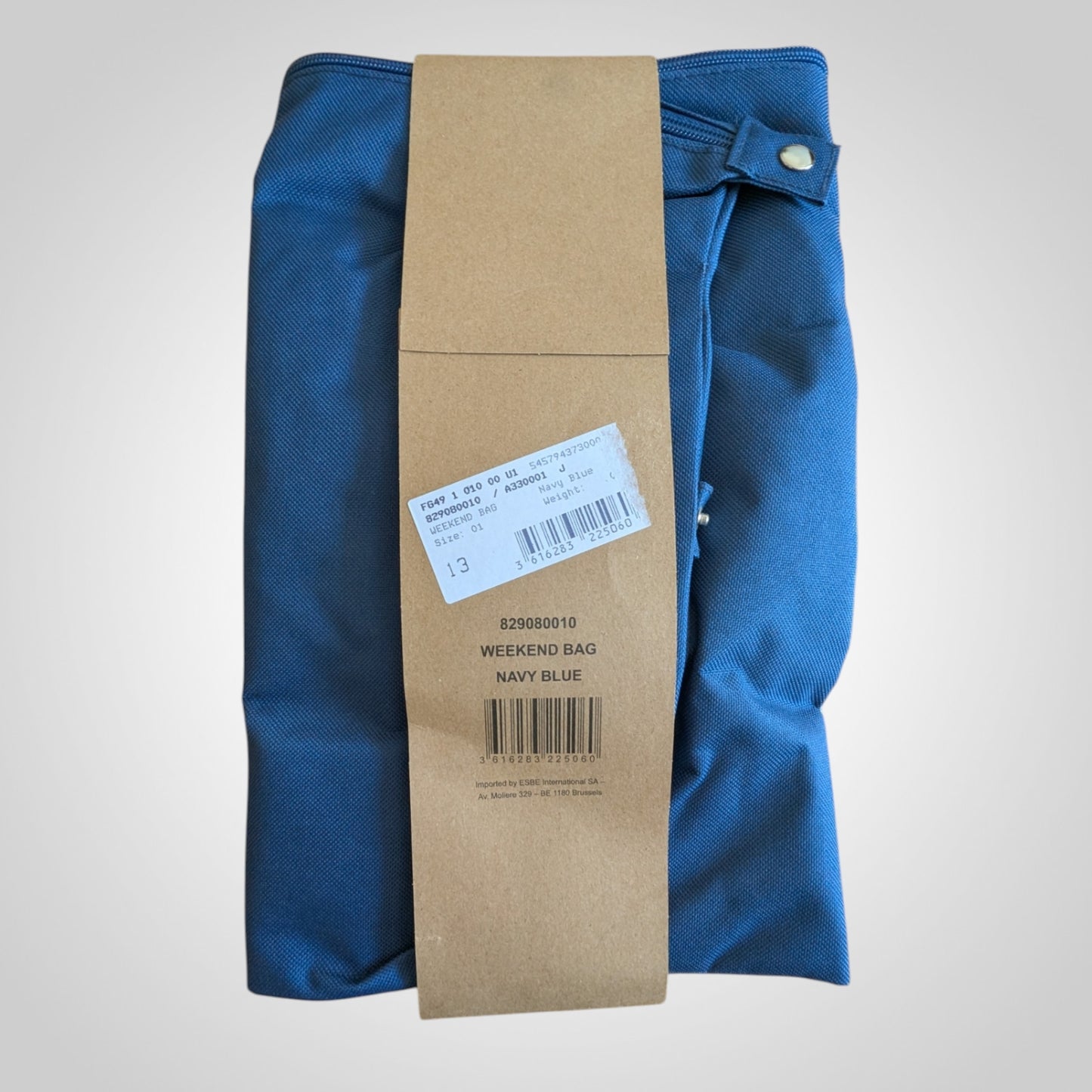 Blue Striped Weekend Travel Bag