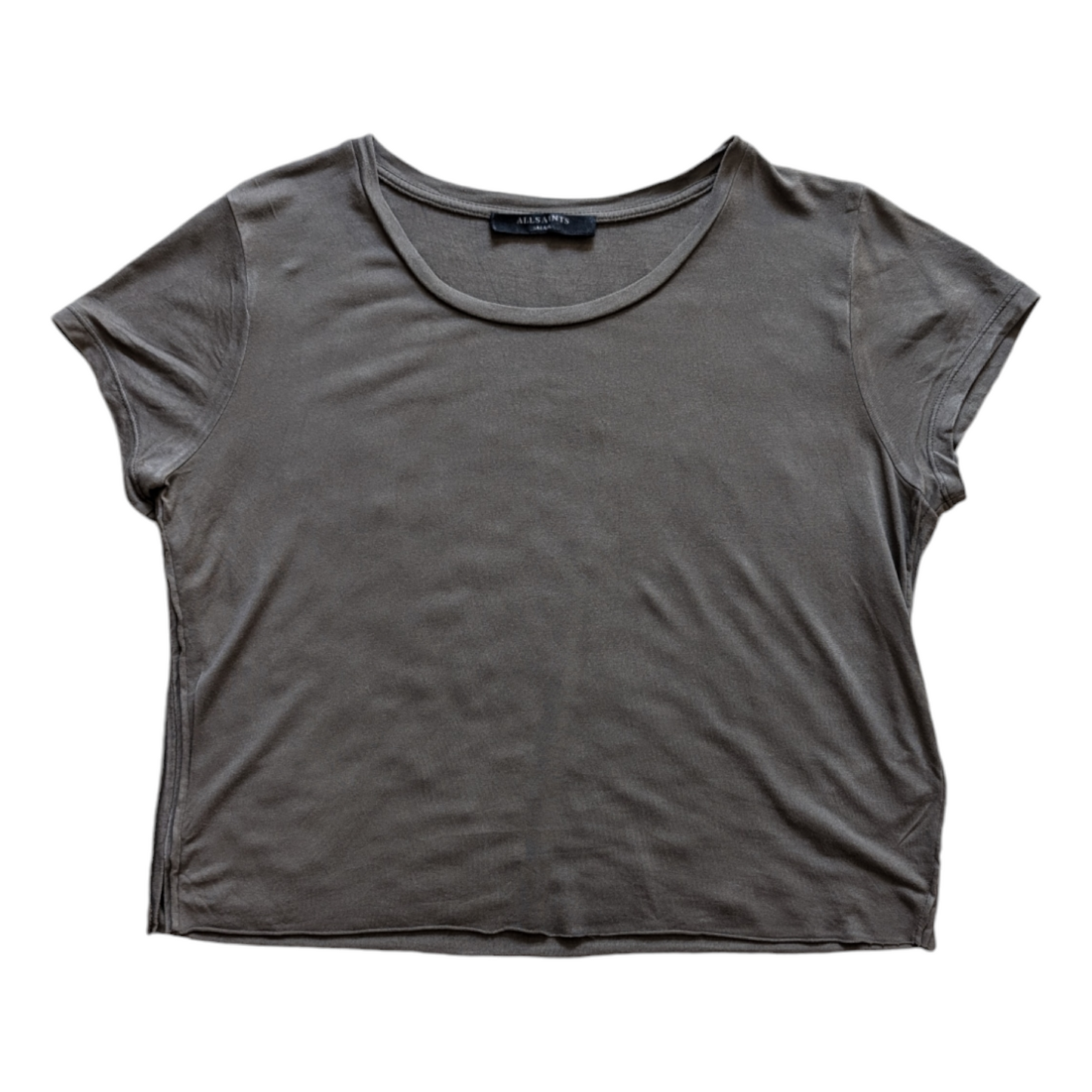 All Saints Khaki Crop Top