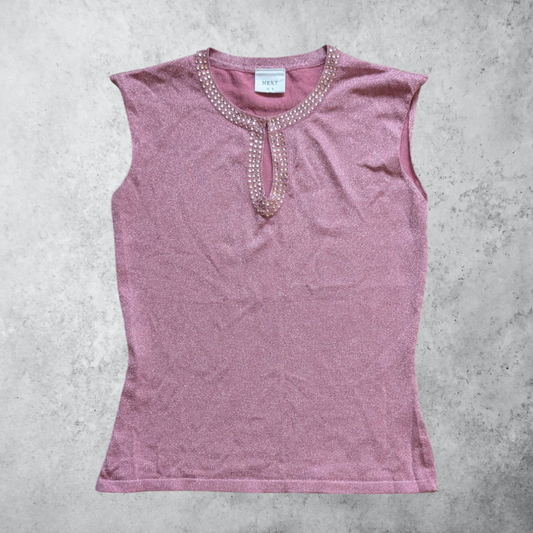 00's Pink Sparkly Top