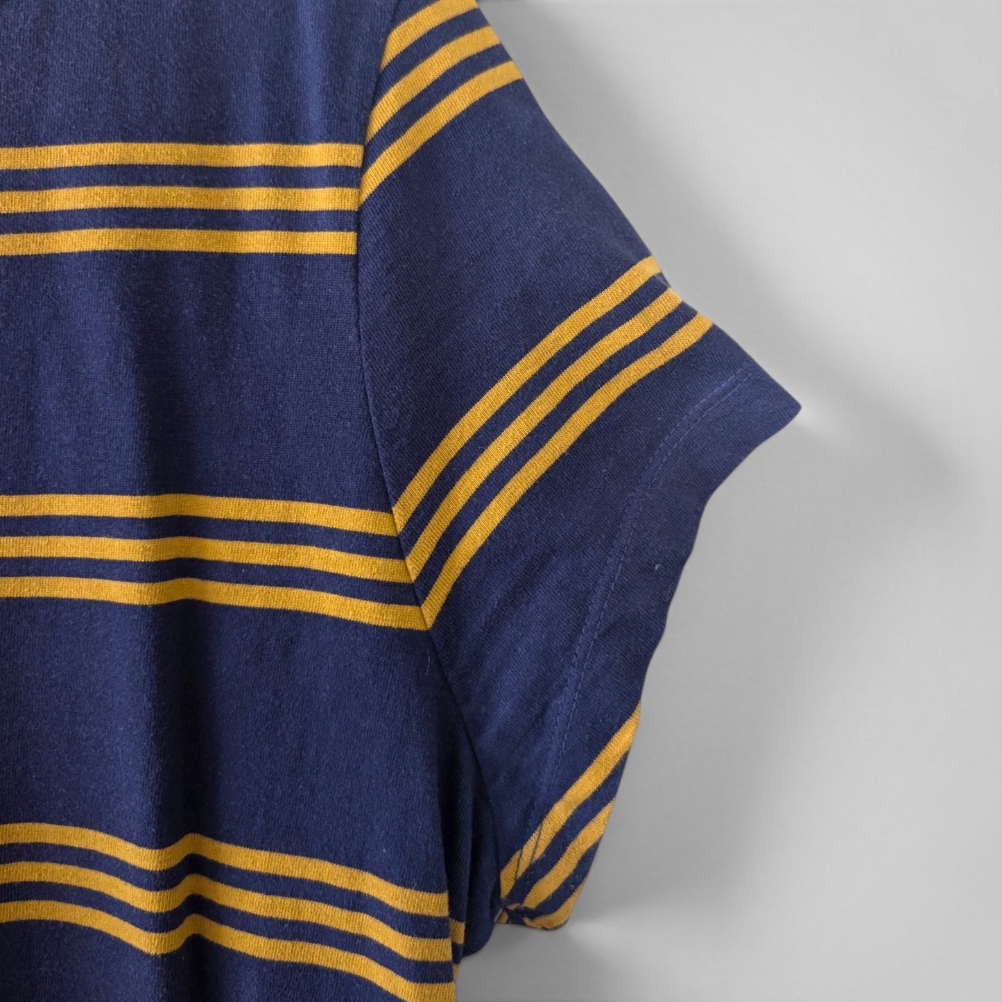 Navy & Mustard Striped Dress