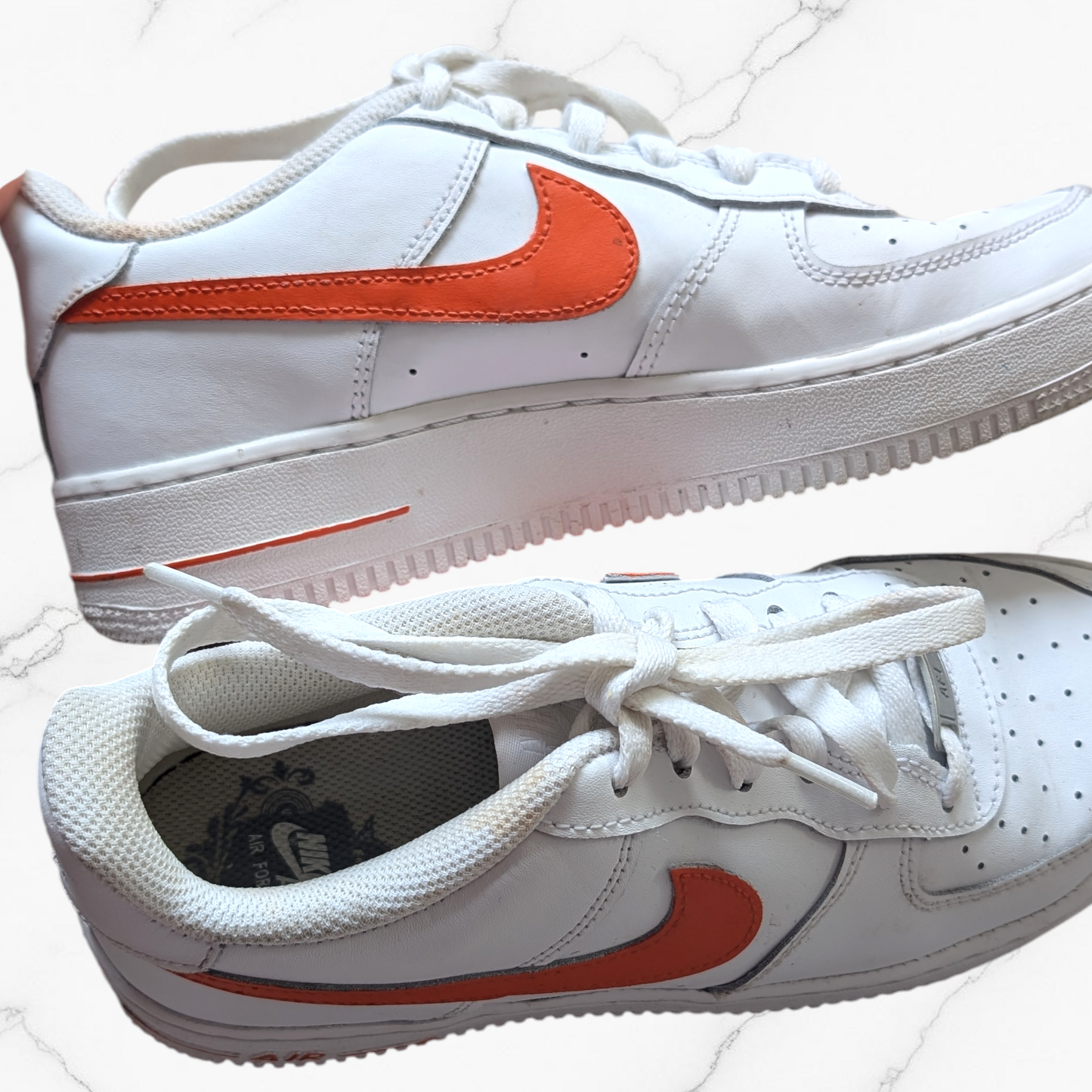 Nike Air Force 1 Low - White & Rush Orange