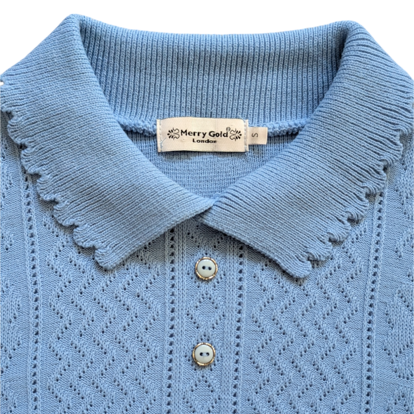 00's Cornflower Blue Knit Top