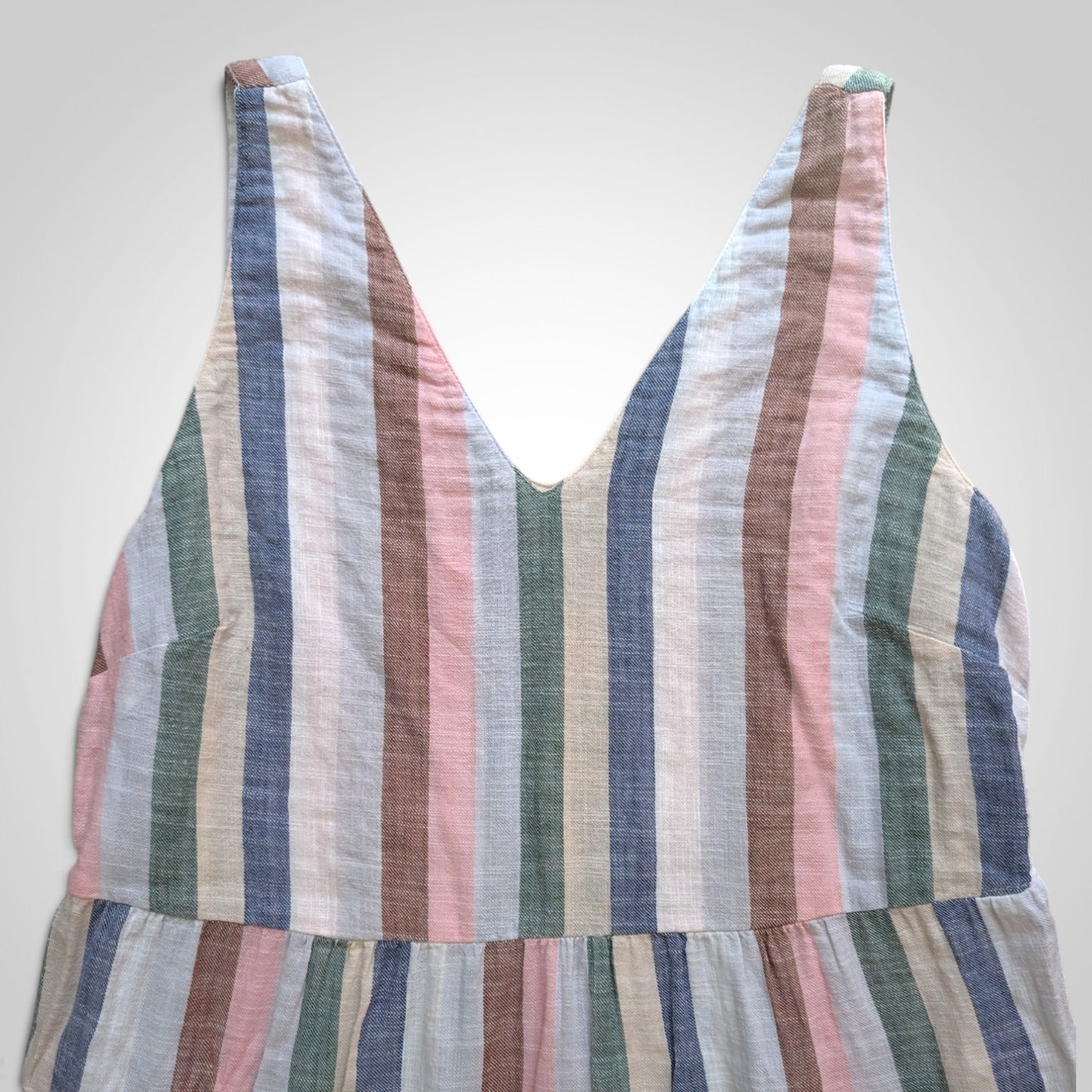 Boho Multicolour Striped Sundress