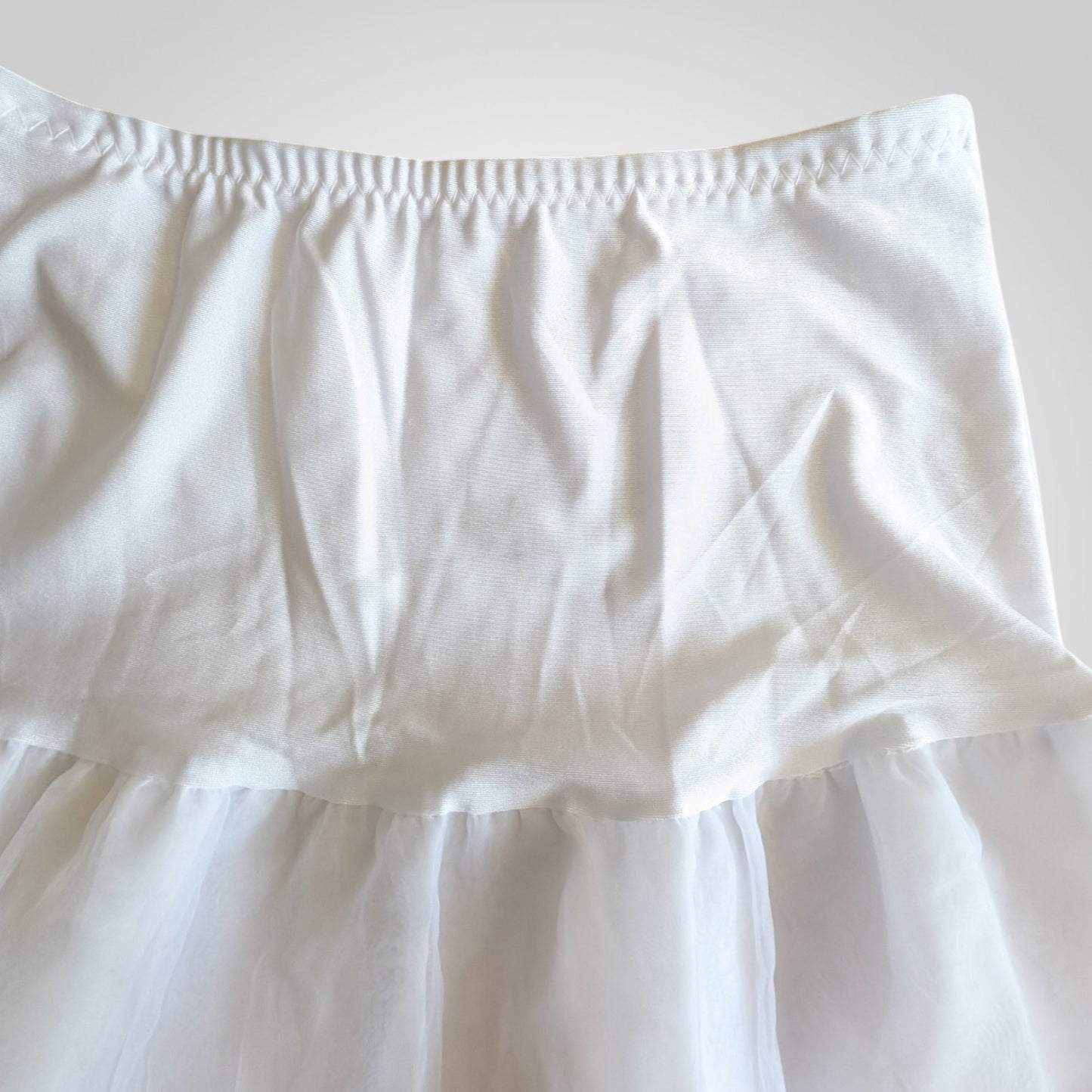 White Tulle Petticoat Underskirt