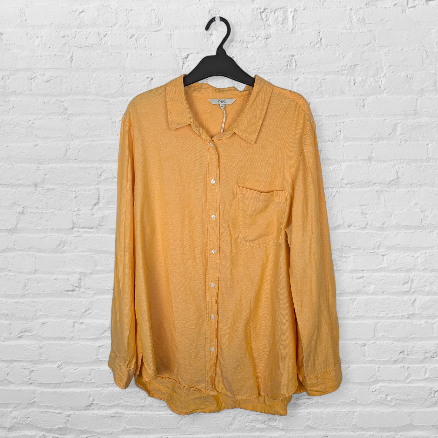 Next Yellow Orange Cotton Shirt