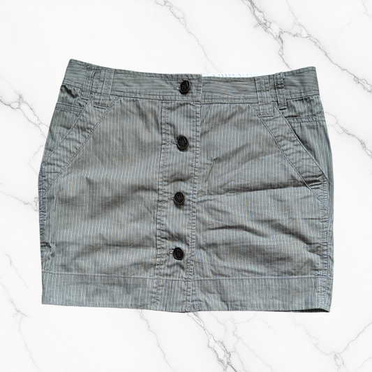 y2k Pinstripe Cargo Mini Skirt