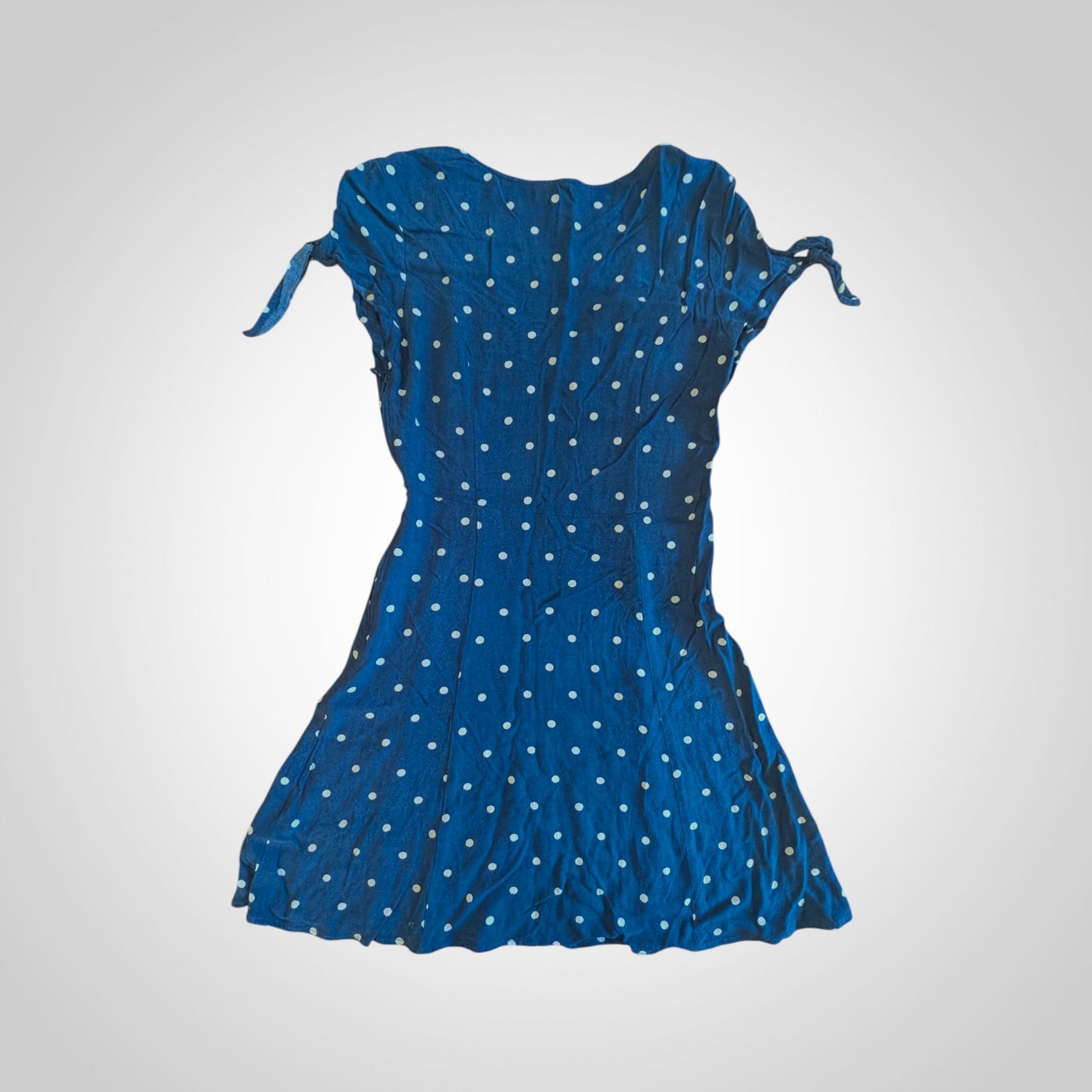 Navy Polka Dot Teadress