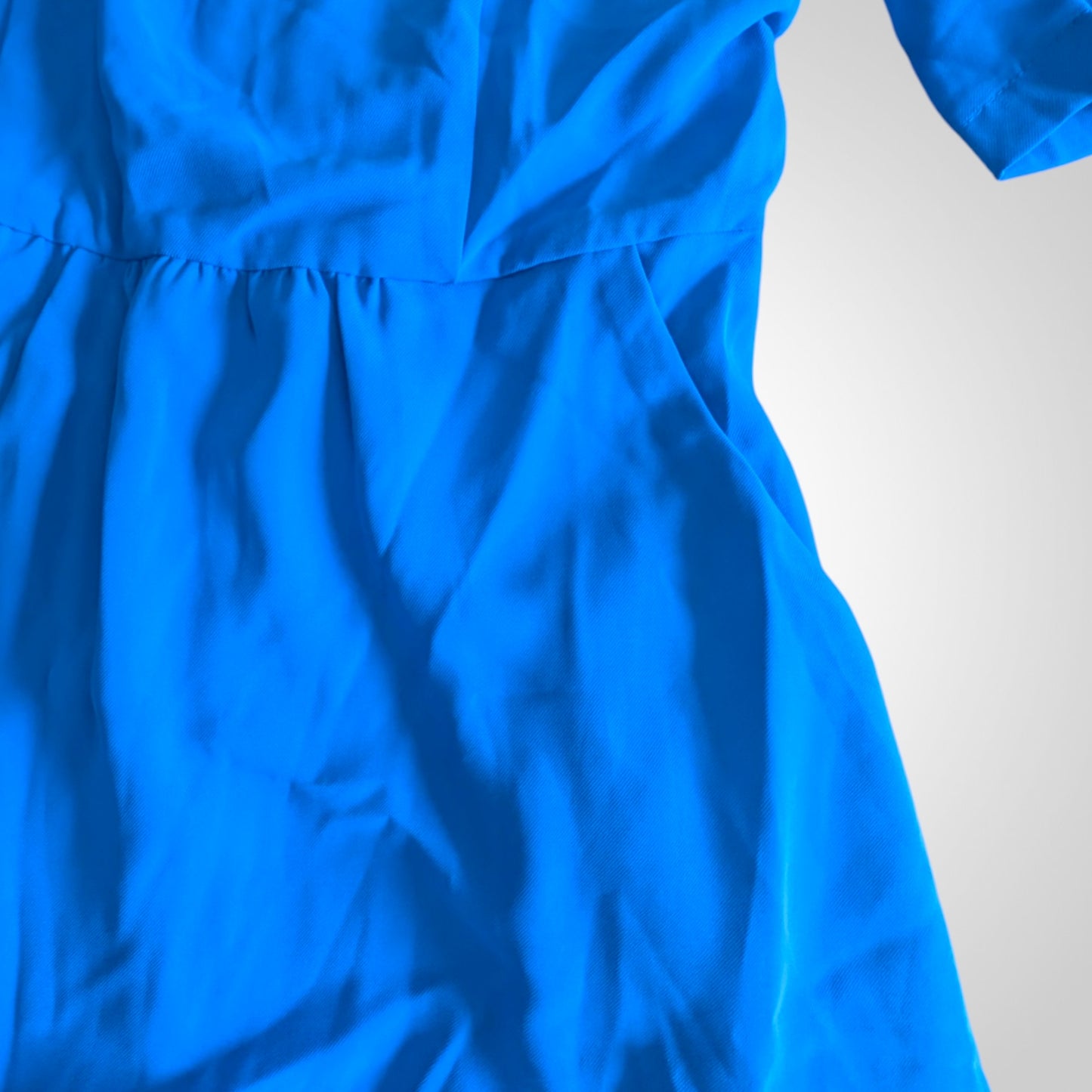 Jolie Moi Blue Collared Midi Tea Dress