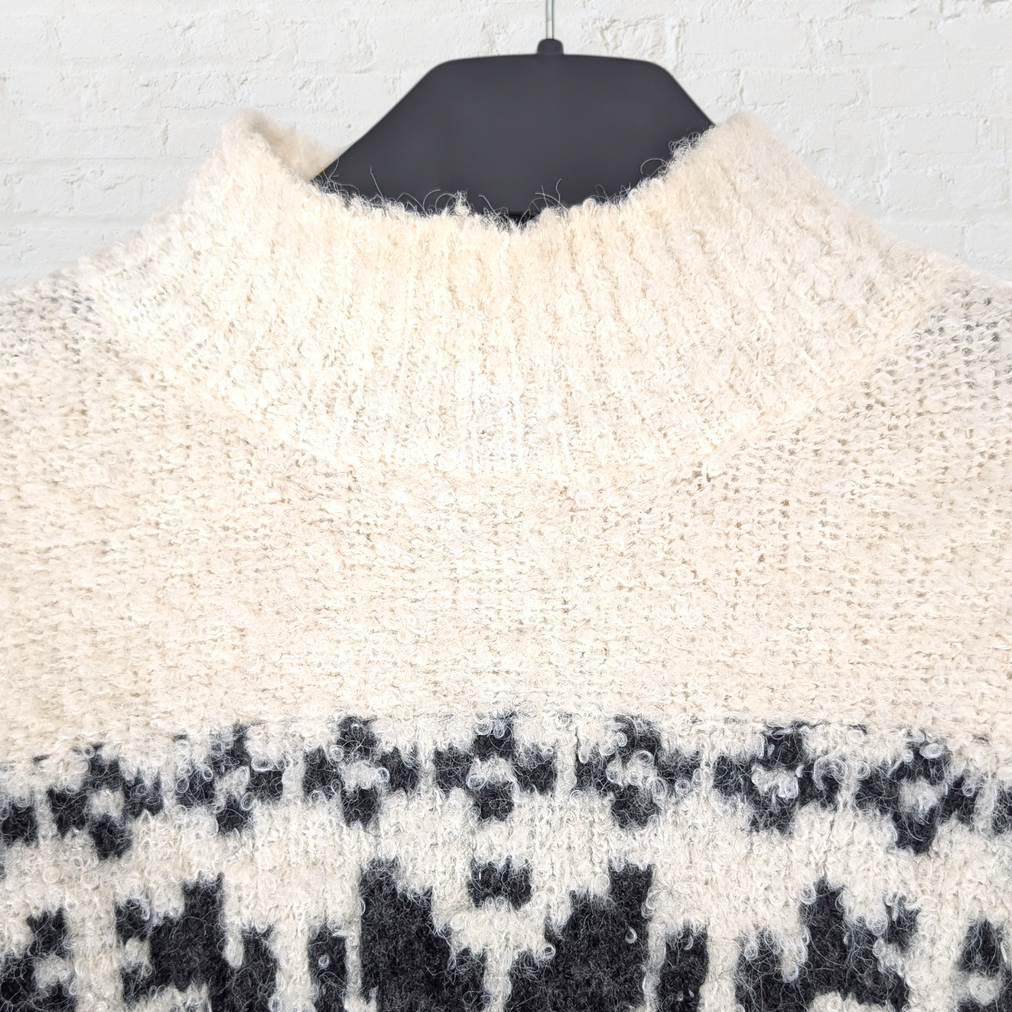Wool Blend Nordic Boucle Knit Jumper