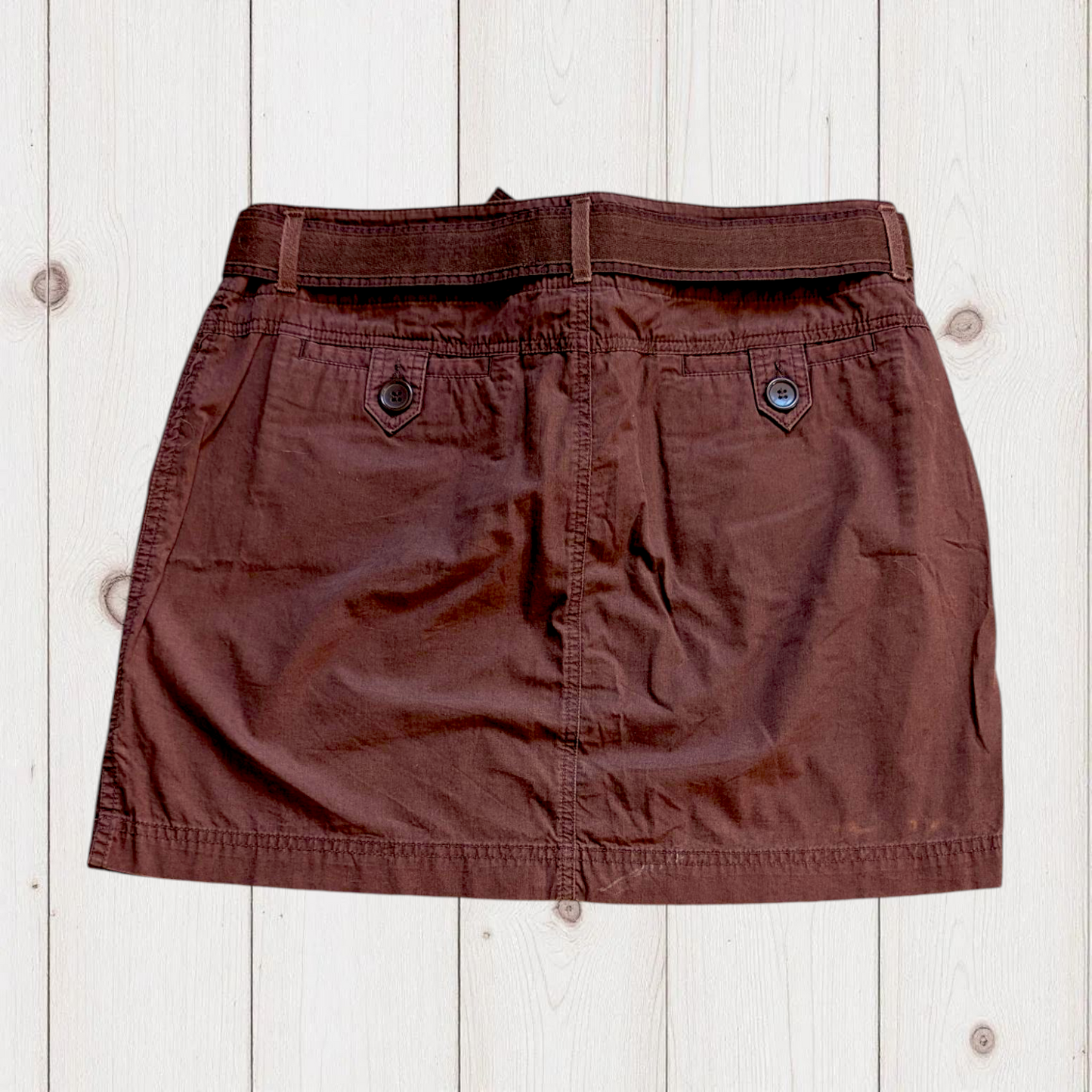 00's Brown Cargo Skirt