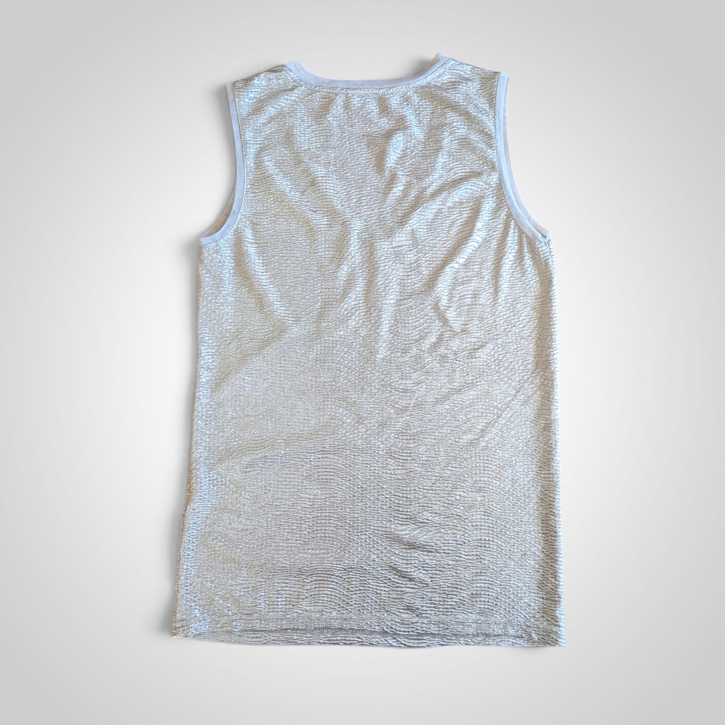 Reiss Champagne Metallic V Neck Vest Top