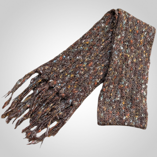 y2k Brown Boho Scarf