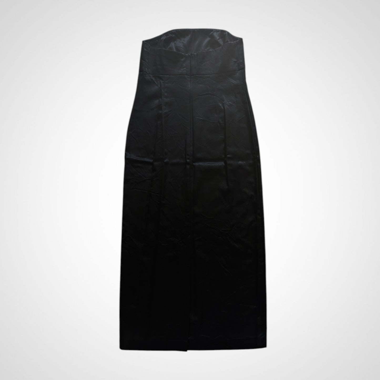 90s Black Satin Maxi dress