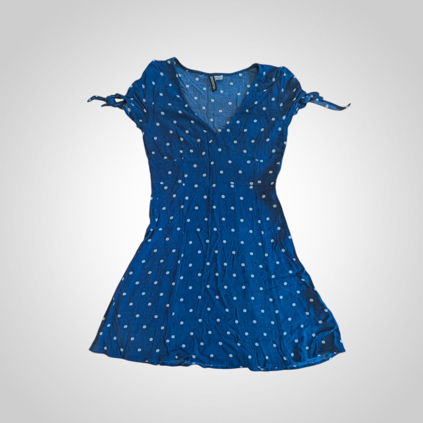 Navy Polka Dot Teadress
