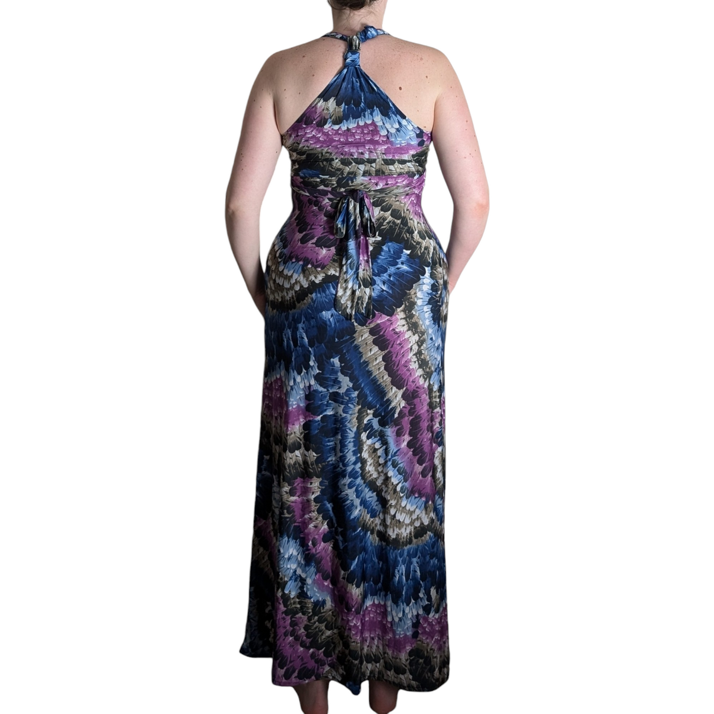 00's Purple & Blue Maxi Dress