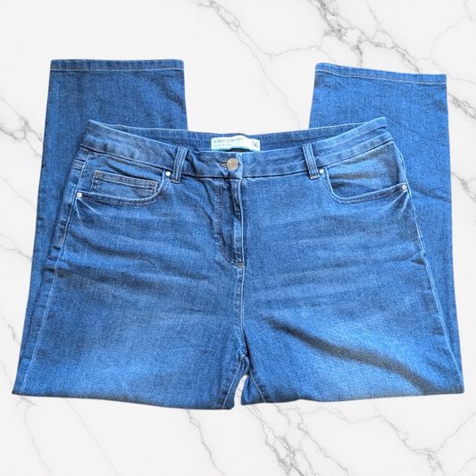 Next Blue Cropped Jeans