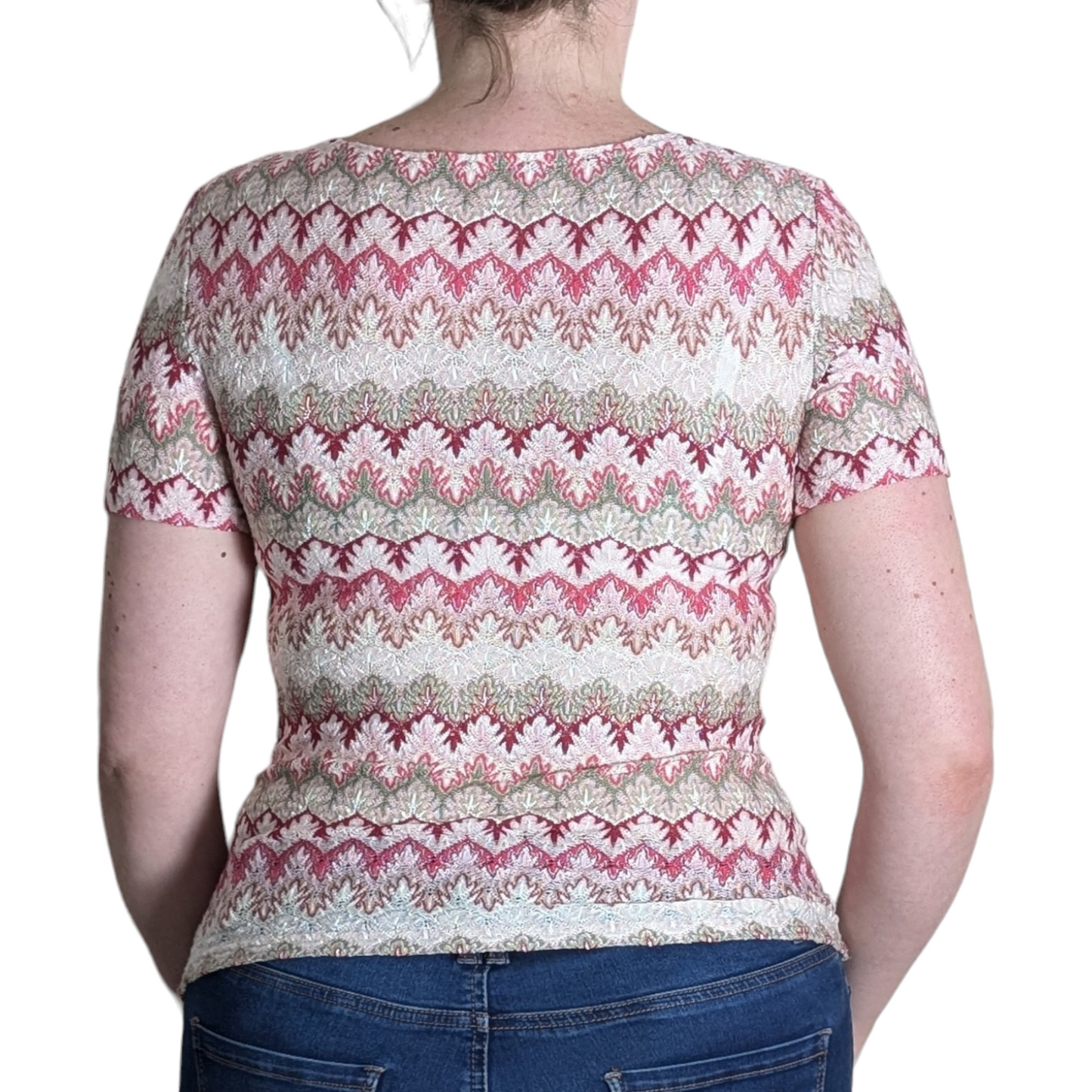 00's Pink Zigzag Top