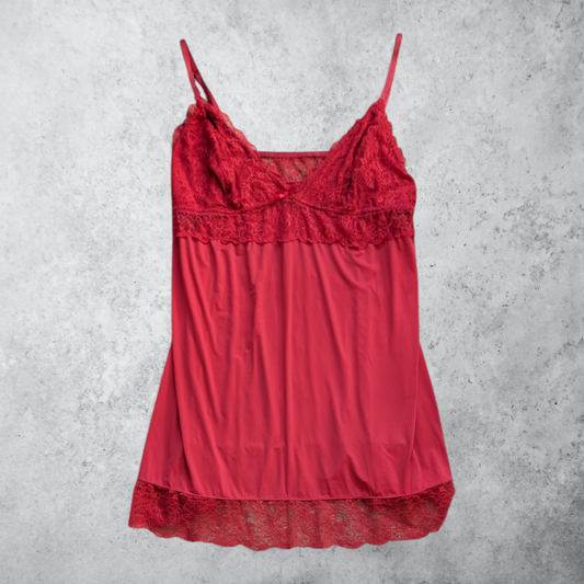 00's Red Slip Dress