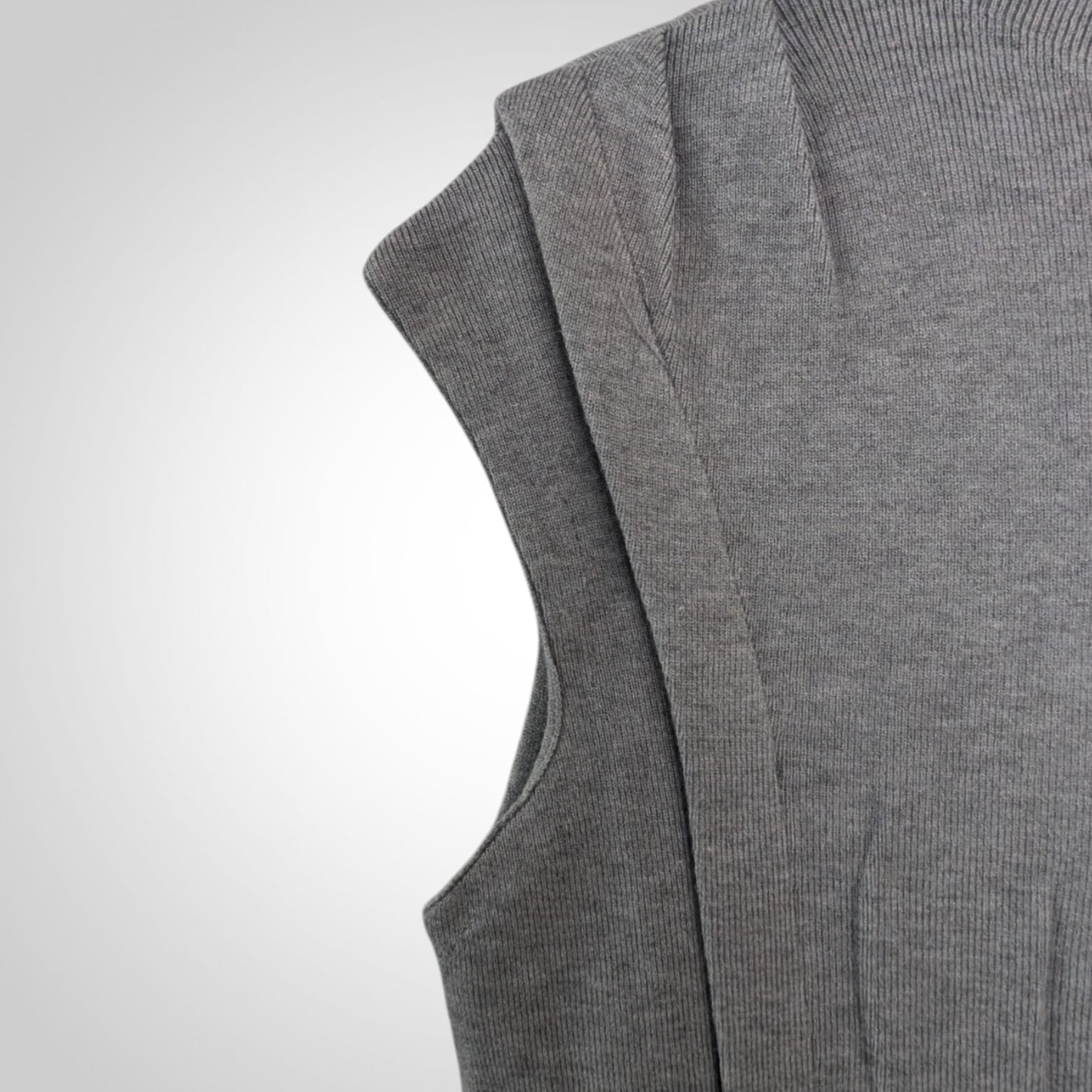 Grey High Neck Sleeveless Maxi Dress