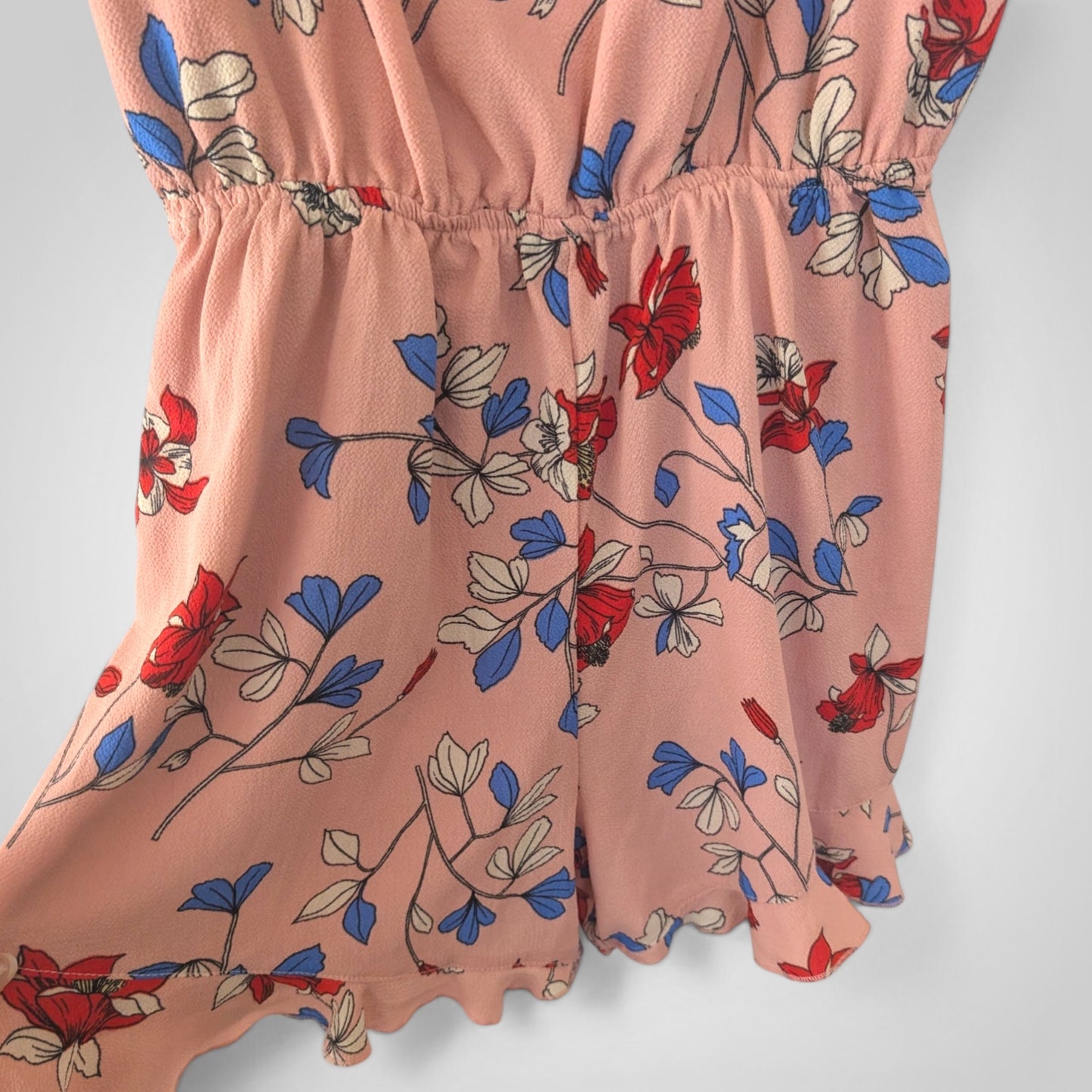Dusty Rose Floral Playsuit