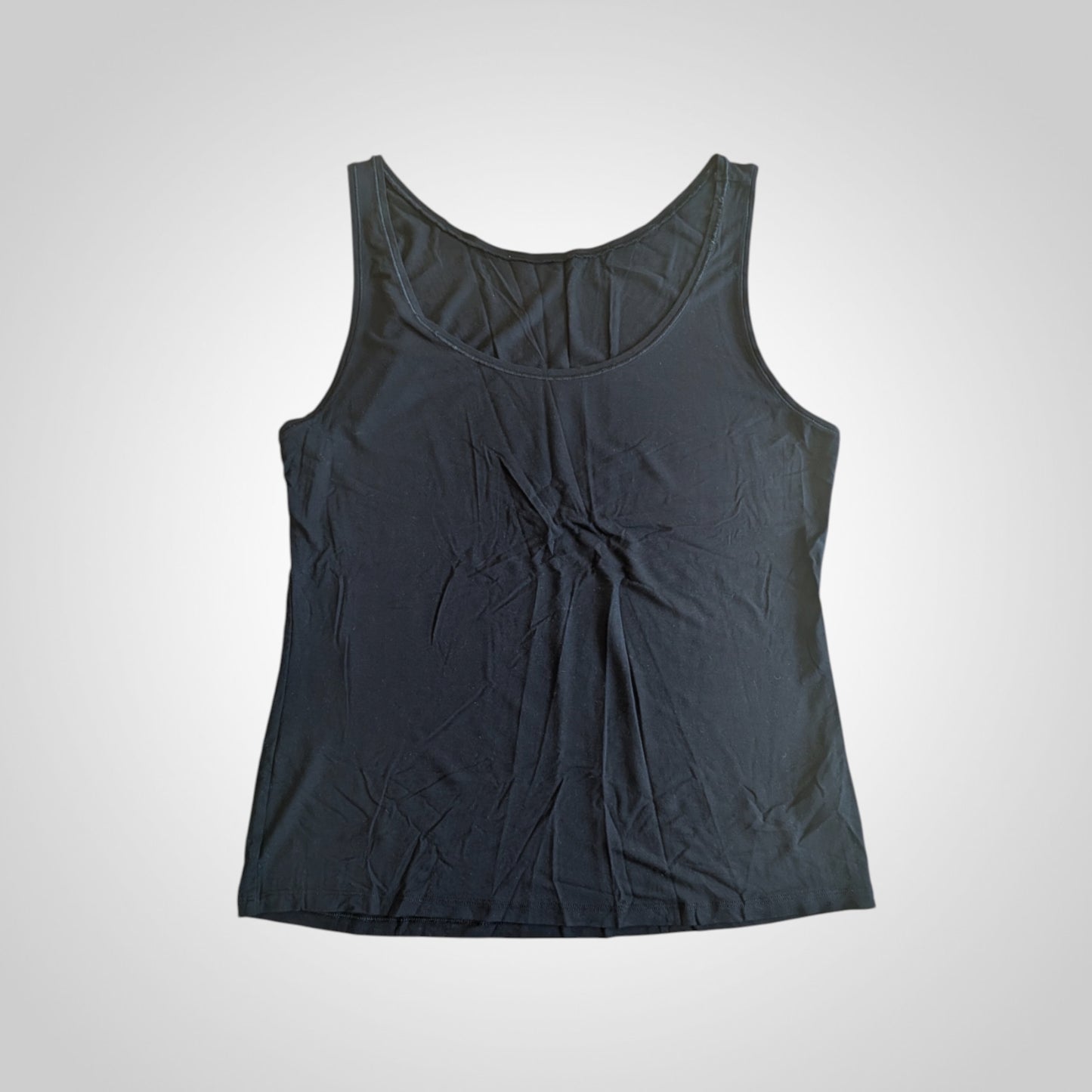 Black Soft Modal Stretch Vest Top