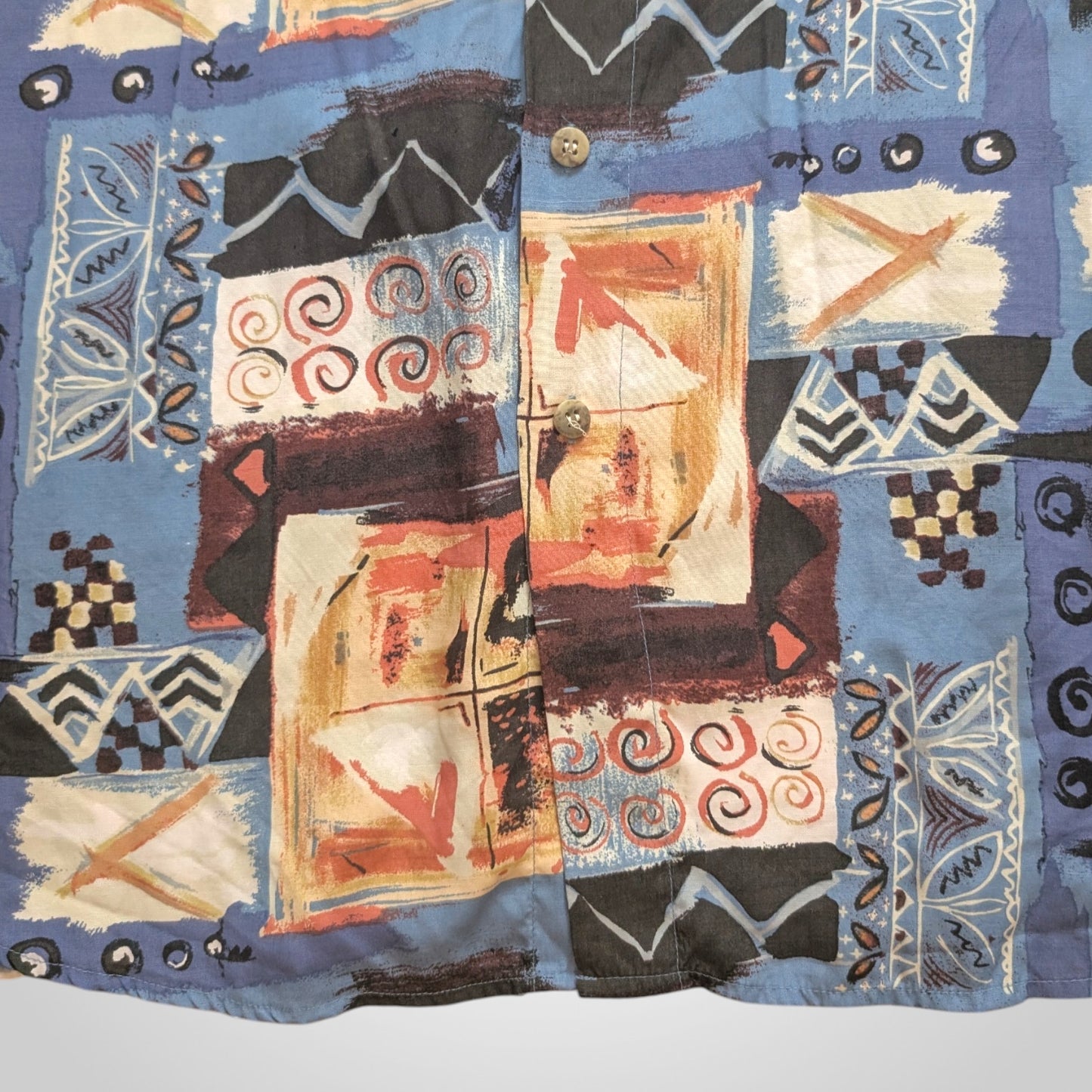 90's Abstract Patterned Shirt
